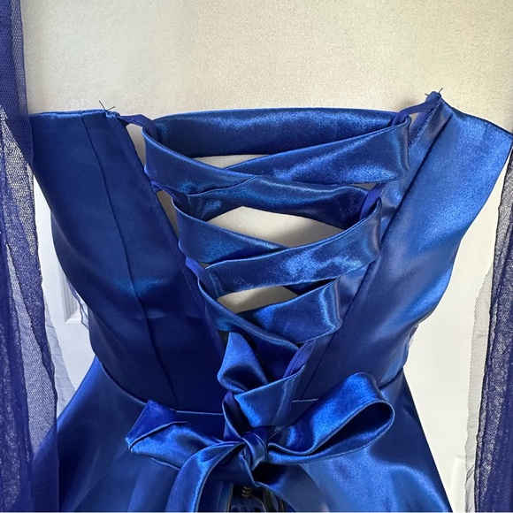 NWOT Royal Blue Gown - Picture 12 of 16